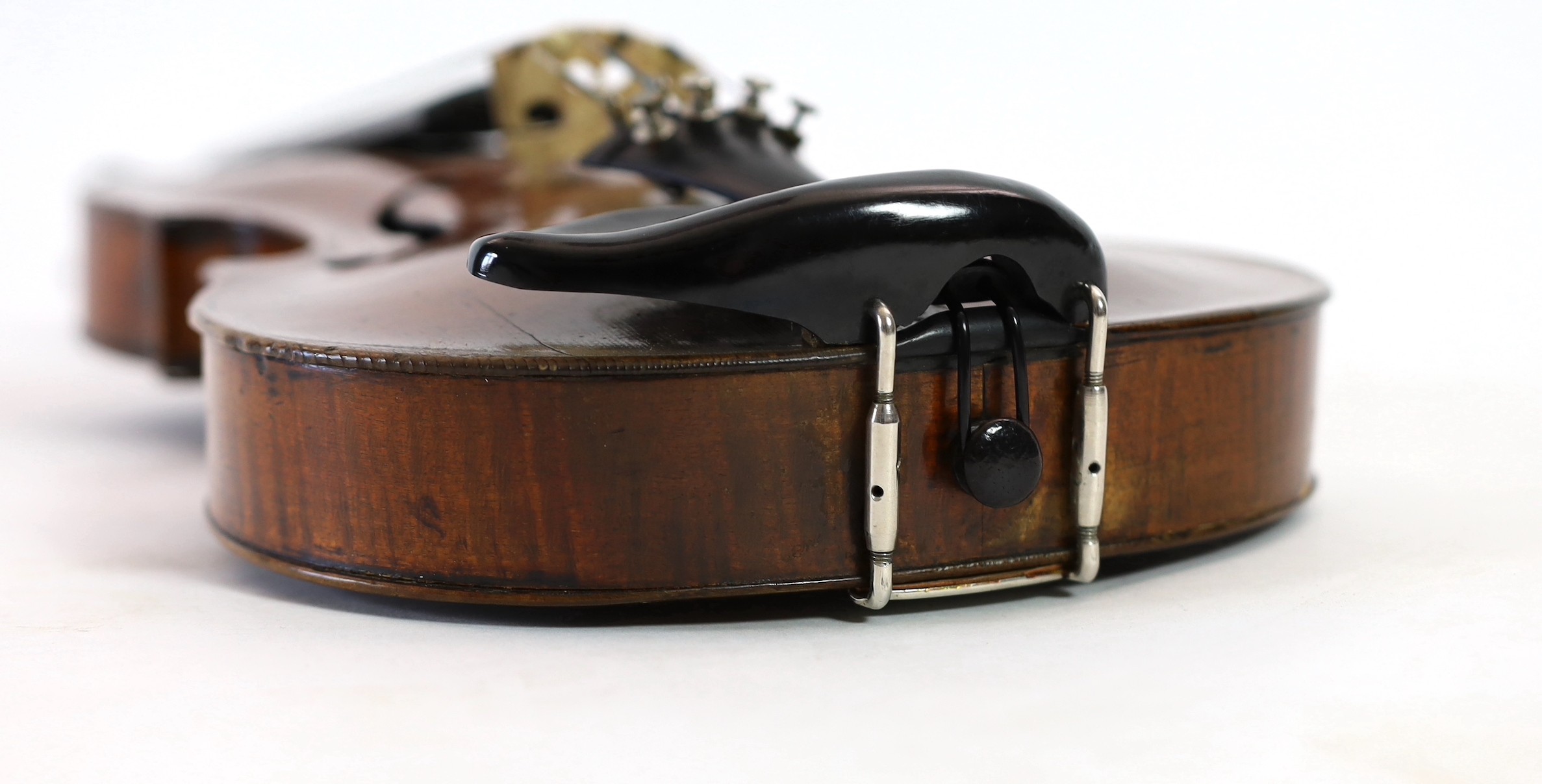 A 19th century violin attributed to Klotz school, length of back 35.5 cm